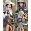 Mũ Chống Nắng Nữ Có Khăn Che Cổ Thời Trang